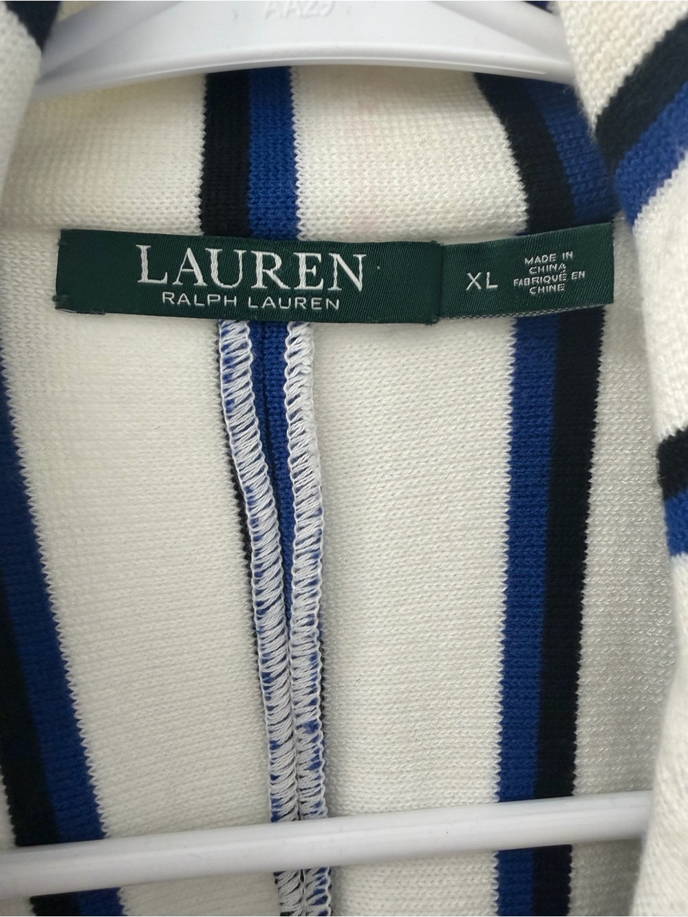 Lauren Ralph Lauren Bullion-Patch Women Striped Blazer (Size XL) - Picture 7 of 9
